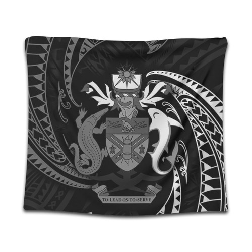 Australia South Sea Islanders Tapestry - Solomon Islands White Tribal Wave Pattern Tapestry Australia South Sea Islanders Tapestry - Solomon Islands White Tribal Wave Pattern Tapestry
