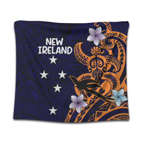 Australia South Sea Islanders Tapestry - New Ireland Flag With Polynesian Pattern Tapestry Australia South Sea Islanders Tapestry - New Ireland Flag With Polynesian Pattern Tapestry