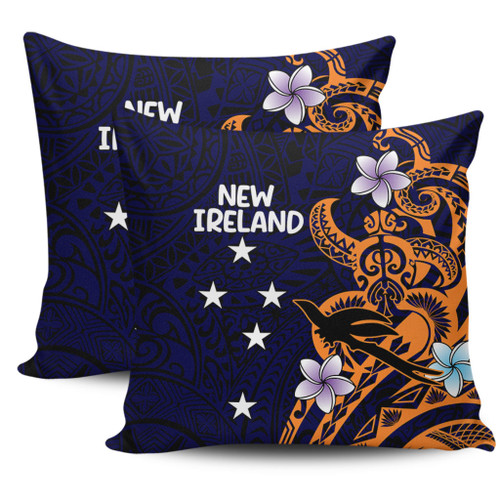 Australia South Sea Islanders Pillow Cases - New Ireland Flag With Polynesian Pattern Pillow Cases