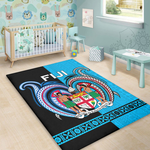 Australia South Sea Islanders Area Rug - Fiji Is My Heart Area Rug Australia South Sea Islanders Area Rug - Fiji Is My Heart Area Rug
