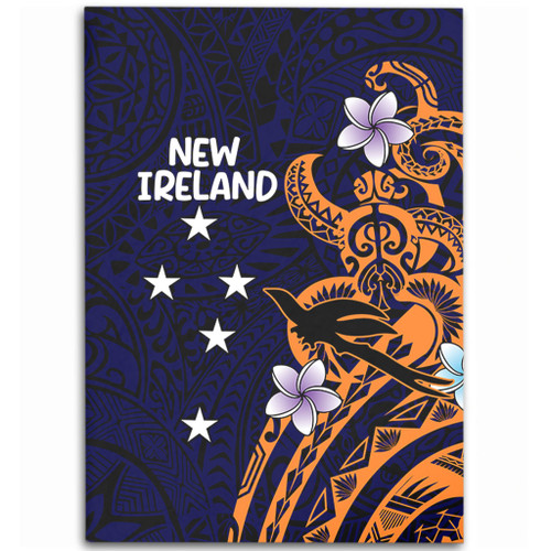 Australia South Sea Islanders Area Rug - New Ireland Flag With Polynesian Pattern Area Rug Australia South Sea Islanders Area Rug - New Ireland Flag With Polynesian Pattern Area Rug