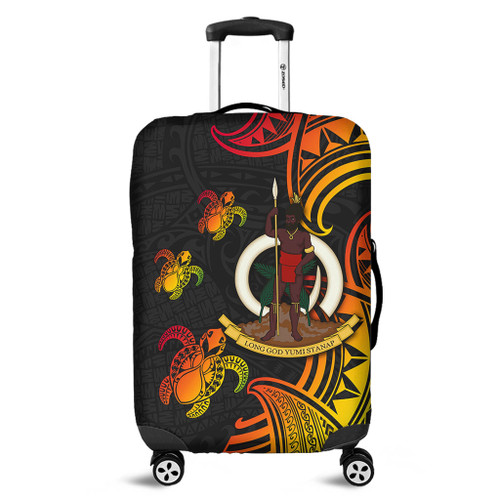 Australia South Sea Islanders Luggage Cover - Vanuatu Polynesian Reggae Tentacle Turtle Luggage Cover Australia South Sea Islanders Luggage Cover - Vanuatu Polynesian Reggae Tentacle Turtle Luggage Cover