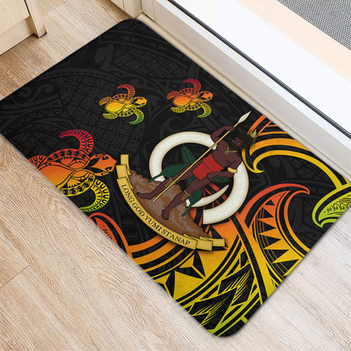 Australia South Sea Islanders Doormat - Vanuatu Polynesian Reggae Tentacle Turtle Doormat Australia South Sea Islanders Doormat - Vanuatu Polynesian Reggae Tentacle Turtle Doormat