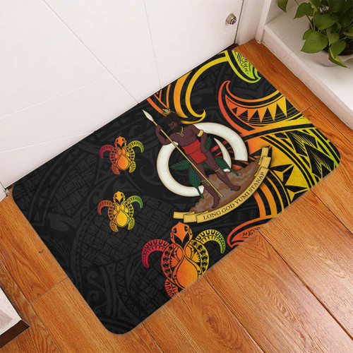 Australia South Sea Islanders Doormat - Vanuatu Polynesian Reggae Tentacle Turtle Doormat Australia South Sea Islanders Doormat - Vanuatu Polynesian Reggae Tentacle Turtle Doormat