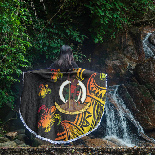 Australia South Sea Islanders Beach Blanket - Vanuatu Polynesian Reggae Tentacle Turtle Beach Blanket Australia South Sea Islanders Beach Blanket - Vanuatu Polynesian Reggae Tentacle Turtle Beach Blanket