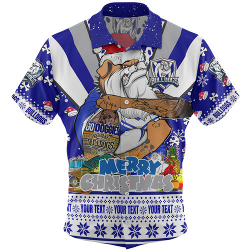 Canterbury-Bankstown Bulldogs Christmas Custom Hawaiian Shirt - Bulldogs Santa Aussie Big Things Hawaiian Shirt Canterbury-Bankstown Bulldogs Christmas Custom Hawaiian Shirt - Bulldogs Santa Aussie Big Things Hawaiian Shirt