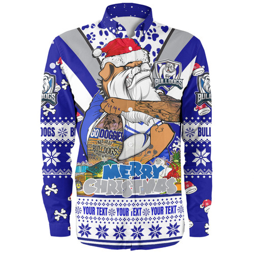 Canterbury-Bankstown Bulldogs Christmas Custom Long Sleeve Shirt - Bulldogs Santa Aussie Big Things Long Sleeve Shirt Canterbury-Bankstown Bulldogs Christmas Custom Long Sleeve Shirt - Bulldogs Santa Aussie Big Things Long Sleeve Shirt