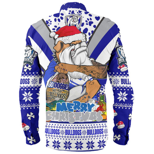 Canterbury-Bankstown Bulldogs Christmas Custom Long Sleeve Shirt - Bulldogs Santa Aussie Big Things Long Sleeve Shirt Canterbury-Bankstown Bulldogs Christmas Custom Long Sleeve Shirt - Bulldogs Santa Aussie Big Things Long Sleeve Shirt