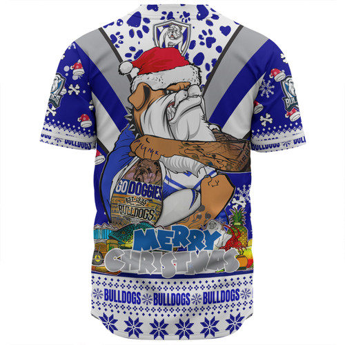Canterbury-Bankstown Bulldogs Christmas Custom Baseball Shirt - Bulldogs Santa Aussie Big Things Baseball Shirt Canterbury-Bankstown Bulldogs Christmas Custom Baseball Shirt - Bulldogs Santa Aussie Big Things Baseball Shirt