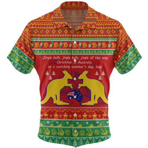 Australian Christmas Carol Christmas Hawaiian Shirt - Jingle Bells Ugly Style V2 Hawaiian Shirt