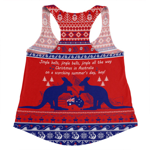 Australian Christmas Carol Christmas Women Racerback Singlet - Jingle Bells Ugly Style Women Racerback Singlet Australian Christmas Carol Christmas Women Racerback Singlet - Jingle Bells Ugly Style Women Racerback Singlet