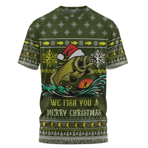 Australia Christmas Fishing Custom T-shirt - We Fish You A Merry Christmas T-shirt