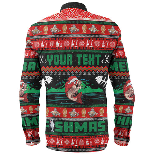 Australia Christmas Fishing Custom Long Sleeve Shirt - Merry Ugly Fishmas Long Sleeve Shirt Australia Christmas Fishing Custom Long Sleeve Shirt - Merry Ugly Fishmas Long Sleeve Shirt