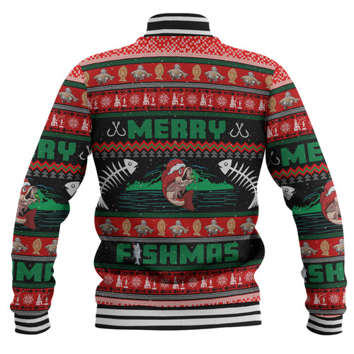 Australia Christmas Fishing Custom Baseball Jacket - Merry Ugly Fishmas Baseball Jacket Australia Christmas Fishing Custom Baseball Jacket - Merry Ugly Fishmas Baseball Jacket
