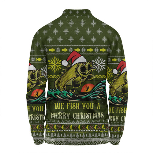 Australia Christmas Fishing Custom Long Sleeve Polo Shirt - We Fish You A Merry Christmas Long Sleeve Polo Shirt Australia Christmas Fishing Custom Long Sleeve Polo Shirt - We Fish You A Merry Christmas Long Sleeve Polo Shirt