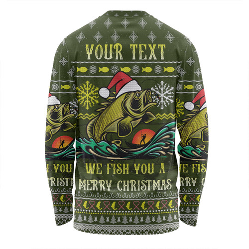 Australia Christmas Fishing Custom Long Sleeve T-shirt - We Fish You A Merry Christmas Long Sleeve T-shirt Australia Christmas Fishing Custom Long Sleeve T-shirt - We Fish You A Merry Christmas Long Sleeve T-shirt