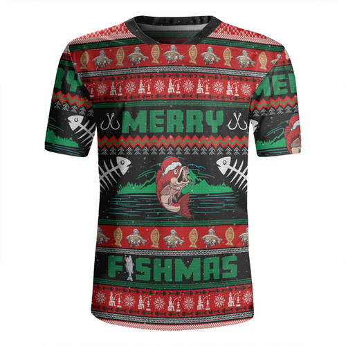 Australia Christmas Fishing Custom Rugby Jersey - Merry Ugly Fishmas Rugby Jersey