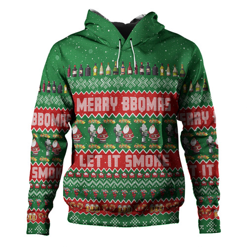 Australia Christmas Custom Hoodie - Merry BBQMax Let It Smoke Hoodie