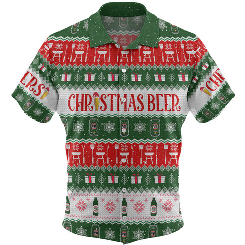 Australia Christmas Custom Hawaiian Shirt - Ugly Christmas Beer Hawaiian Shirt