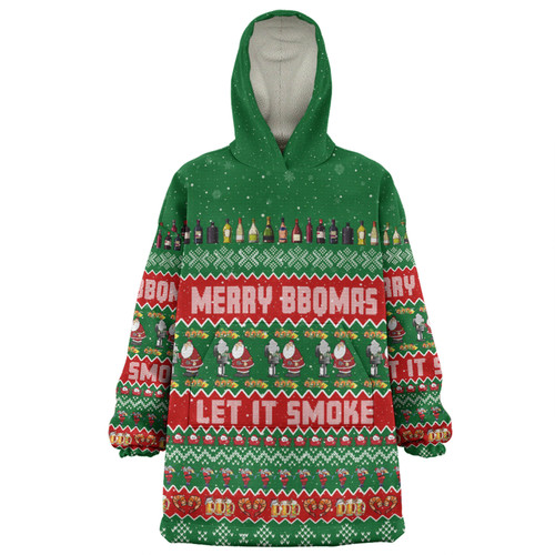 Australia Christmas Custom Snug Hoodie - Merry BBQMax Let It Smoke Snug Hoodie