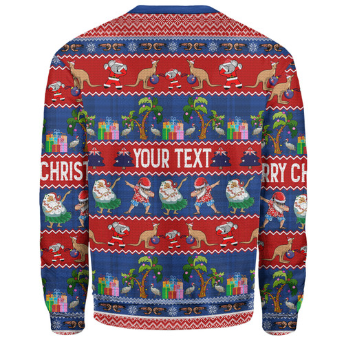 Australia Christmas Custom Sweatshirt - Tropical Ugly Xmas Santa Dapping And Dancing Sweatshirt Australia Christmas Custom Sweatshirt - Tropical Ugly Xmas Santa Dapping And Dancing Sweatshirt
