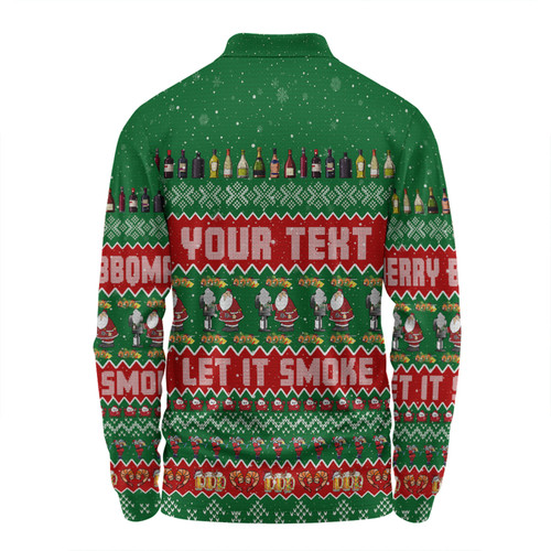 Australia Christmas Custom Long Sleeve Polo Shirt - Merry BBQMax Let It Smoke Long Sleeve Polo Shirt Australia Christmas Custom Long Sleeve Polo Shirt - Merry BBQMax Let It Smoke Long Sleeve Polo Shirt