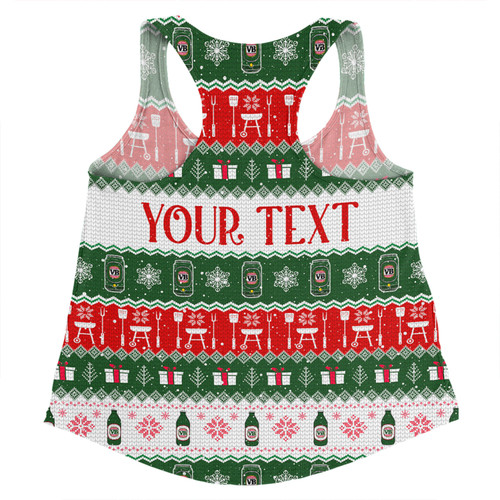 Australia Christmas Custom Women Racerback Singlet - Ugly Christmas Beer Women Racerback Singlet Australia Christmas Custom Women Racerback Singlet - Ugly Christmas Beer Women Racerback Singlet