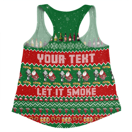 Australia Christmas Custom Women Racerback Singlet - Merry BBQMax Let It Smoke Women Racerback Singlet Australia Christmas Custom Women Racerback Singlet - Merry BBQMax Let It Smoke Women Racerback Singlet