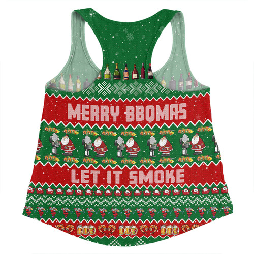 Australia Christmas Custom Women Racerback Singlet - Merry BBQMax Let It Smoke Women Racerback Singlet Australia Christmas Custom Women Racerback Singlet - Merry BBQMax Let It Smoke Women Racerback Singlet