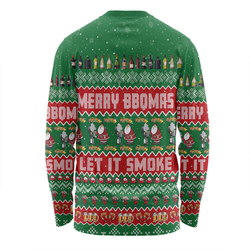 Australia Christmas Custom Long Sleeve T-shirt - Merry BBQMax Let It Smoke Long Sleeve T-shirt Australia Christmas Custom Long Sleeve T-shirt - Merry BBQMax Let It Smoke Long Sleeve T-shirt