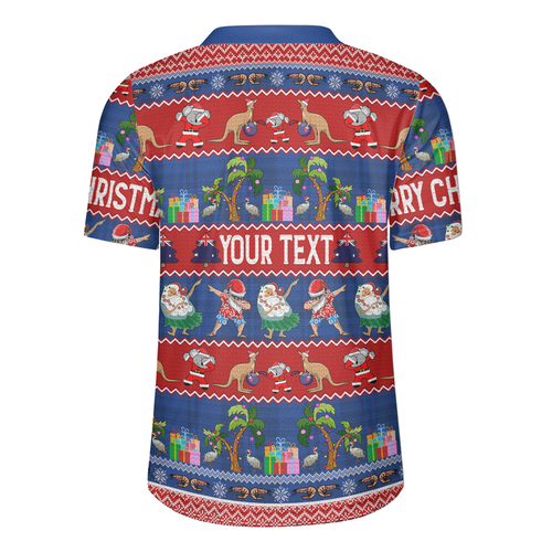 Australia Christmas Custom Rugby Jersey - Tropical Ugly Xmas Santa Dapping And Dancing Rugby Jersey Australia Christmas Custom Rugby Jersey - Tropical Ugly Xmas Santa Dapping And Dancing Rugby Jersey