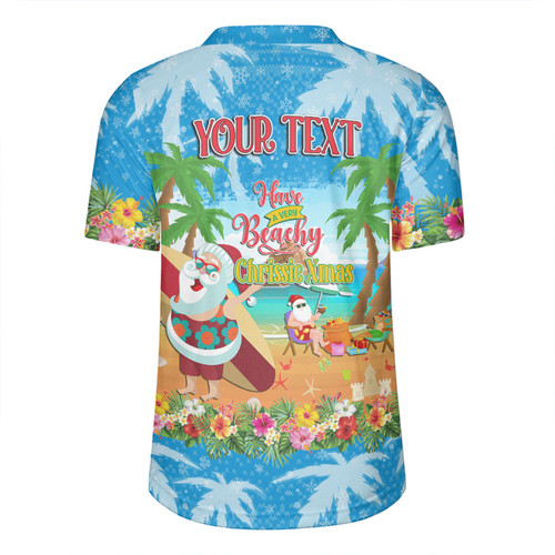 Australia Christmas Custom Rugby Jersey - Have A Very Beachy Chrissie Xmas Rugby Jersey Australia Christmas Custom Rugby Jersey - Have A Very Beachy Chrissie Xmas Rugby Jersey
