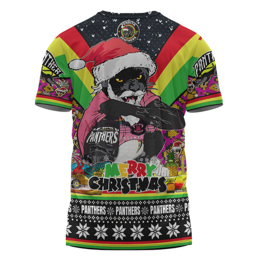 Penrith Panthers Christmas Custom T-shirt - Penrith Panthers Santa Aussie Big Things Christmas T-shirt Penrith Panthers Christmas Custom T-shirt - Penrith Panthers Santa Aussie Big Things Christmas T-shirt