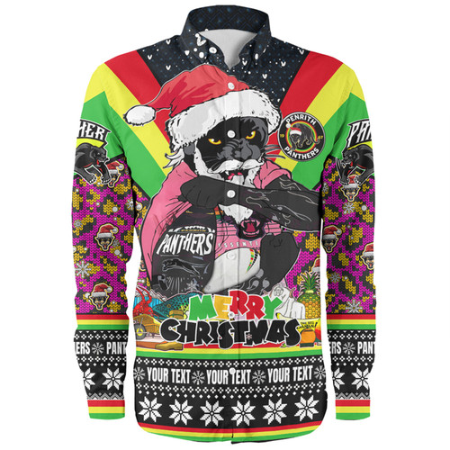 Penrith Panthers Christmas Custom Long Sleeve Shirt - Penrith Panthers Santa Aussie Big Things Christmas Long Sleeve Shirt Penrith Panthers Christmas Custom Long Sleeve Shirt - Penrith Panthers Santa Aussie Big Things Christmas Long Sleeve Shirt