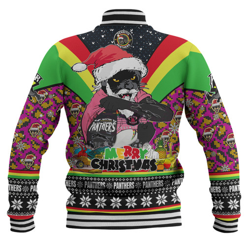 Penrith Panthers Christmas Custom Baseball Jacket - Penrith Panthers Santa Aussie Big Things Christmas Baseball Jacket Penrith Panthers Christmas Custom Baseball Jacket - Penrith Panthers Santa Aussie Big Things Christmas Baseball Jacket