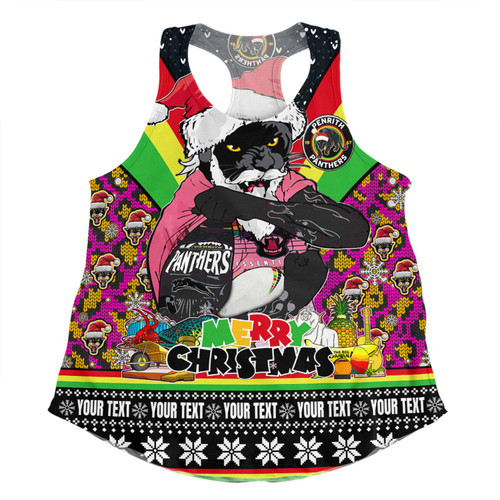 Penrith Panthers Christmas Custom Women Racerback Singlet - Penrith Panthers Santa Aussie Big Things Christmas Women Racerback Singlet Penrith Panthers Christmas Custom Women Racerback Singlet - Penrith Panthers Santa Aussie Big Things Christmas Women Racerback Singlet