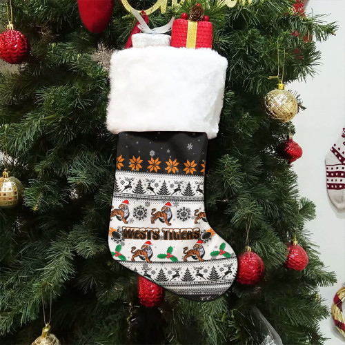 Wests Tigers Christmas Stocking - Special Ugly Christmas Stocking
