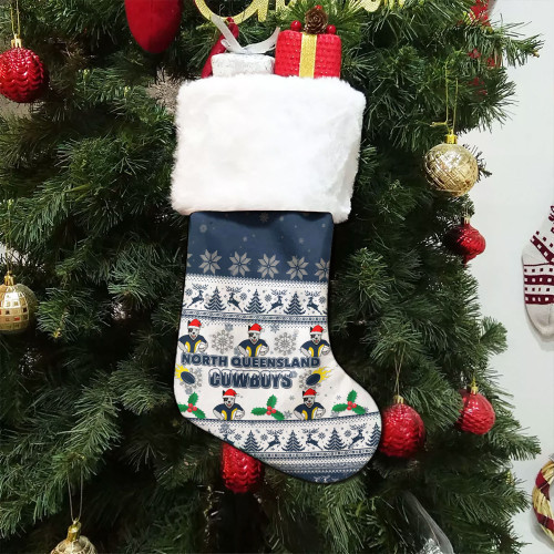 North Queensland Cowboys Christmas Stocking - Special Ugly Christmas Stocking