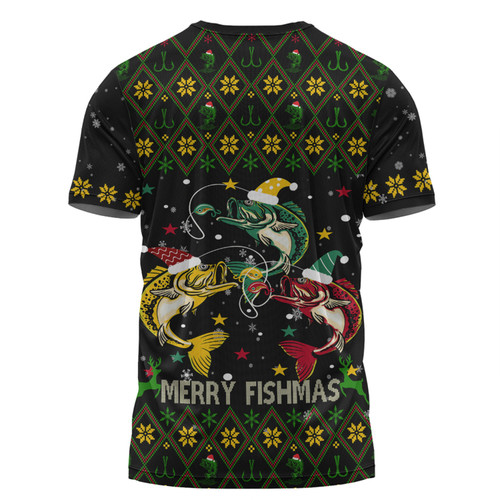 Australia Christmas Fishing Custom T-shirt - Merry Fishmas Fishing Ugly Christmas T-shirt Australia Christmas Fishing Custom T-shirt - Merry Fishmas Fishing Ugly Christmas T-shirt