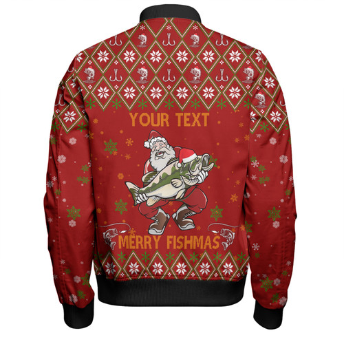 Australia Christmas Fishing Custom Bomber Jacket - All I Want For Christmas Is A Big Bass Bomber Jacket Australia Christmas Fishing Custom Bomber Jacket - All I Want For Christmas Is A Big Bass Bomber Jacket