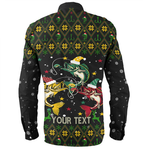 Australia Christmas Fishing Custom Long Sleeve Shirt - Merry Fishmas Fishing Ugly Christmas Long Sleeve Shirt Australia Christmas Fishing Custom Long Sleeve Shirt - Merry Fishmas Fishing Ugly Christmas Long Sleeve Shirt