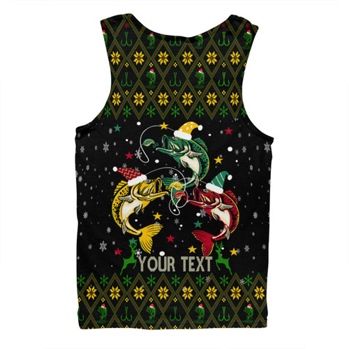 Australia Christmas Fishing Custom Men Singlet - Merry Fishmas Fishing Ugly Christmas Men Singlet Australia Christmas Fishing Custom Men Singlet - Merry Fishmas Fishing Ugly Christmas Men Singlet