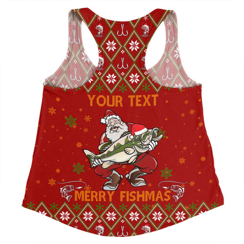 Australia Christmas Fishing Custom Women Racerback Singlet - All I Want For Christmas Is A Big Bass Women Racerback Singlet Australia Christmas Fishing Custom Women Racerback Singlet - All I Want For Christmas Is A Big Bass Women Racerback Singlet