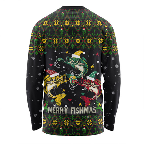 Australia Christmas Fishing Custom Long Sleeve T-shirt - Merry Fishmas Fishing Ugly Christmas Long Sleeve T-shirt Australia Christmas Fishing Custom Long Sleeve T-shirt - Merry Fishmas Fishing Ugly Christmas Long Sleeve T-shirt
