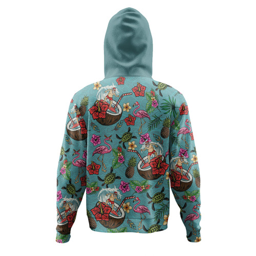 Australia Christmas Surfing Hoodie - Funny Santa Surfing Colorful Seamless Pattern Hoodie Australia Christmas Surfing Hoodie - Funny Santa Surfing Colorful Seamless Pattern Hoodie