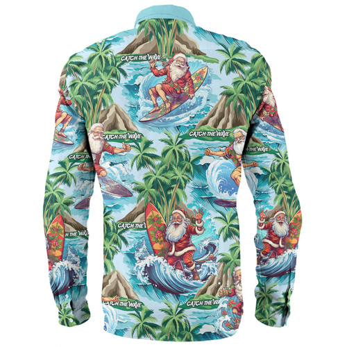 Australia Christmas Surfing Long Sleeve Shirt - Funny Santa Surfing Christmas Long Sleeve Shirt Australia Christmas Surfing Long Sleeve Shirt - Funny Santa Surfing Christmas Long Sleeve Shirt