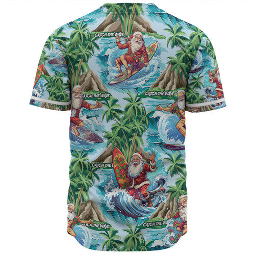 Australia Christmas Surfing Baseball Shirt - Funny Santa Surfing Christmas Baseball Shirt Australia Christmas Surfing Baseball Shirt - Funny Santa Surfing Christmas Baseball Shirt