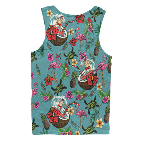 Australia Christmas Surfing Men Singlet - Funny Santa Surfing Colorful Seamless Pattern Men Singlet Australia Christmas Surfing Men Singlet - Funny Santa Surfing Colorful Seamless Pattern Men Singlet