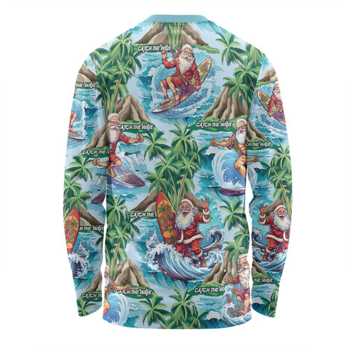 Australia Christmas Surfing Long Sleeve T-shirt - Funny Santa Surfing Christmas Long Sleeve T-shirt Australia Christmas Surfing Long Sleeve T-shirt - Funny Santa Surfing Christmas Long Sleeve T-shirt