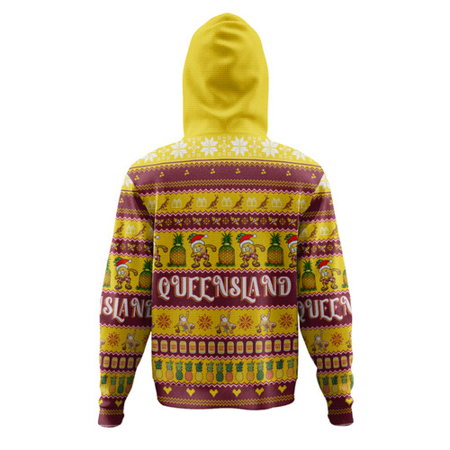 Queensland Big Things Christmas Custom Hoodie - The Big Pineapple Hoodie Queensland Big Things Christmas Custom Hoodie - The Big Pineapple Hoodie